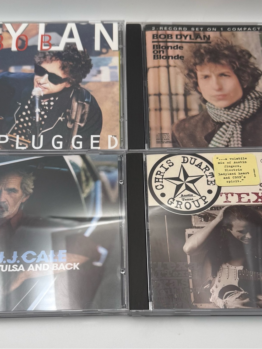 Bob Dylan, J.J. Cale, Chris Duarte
Group CD Lot - 4 Albums